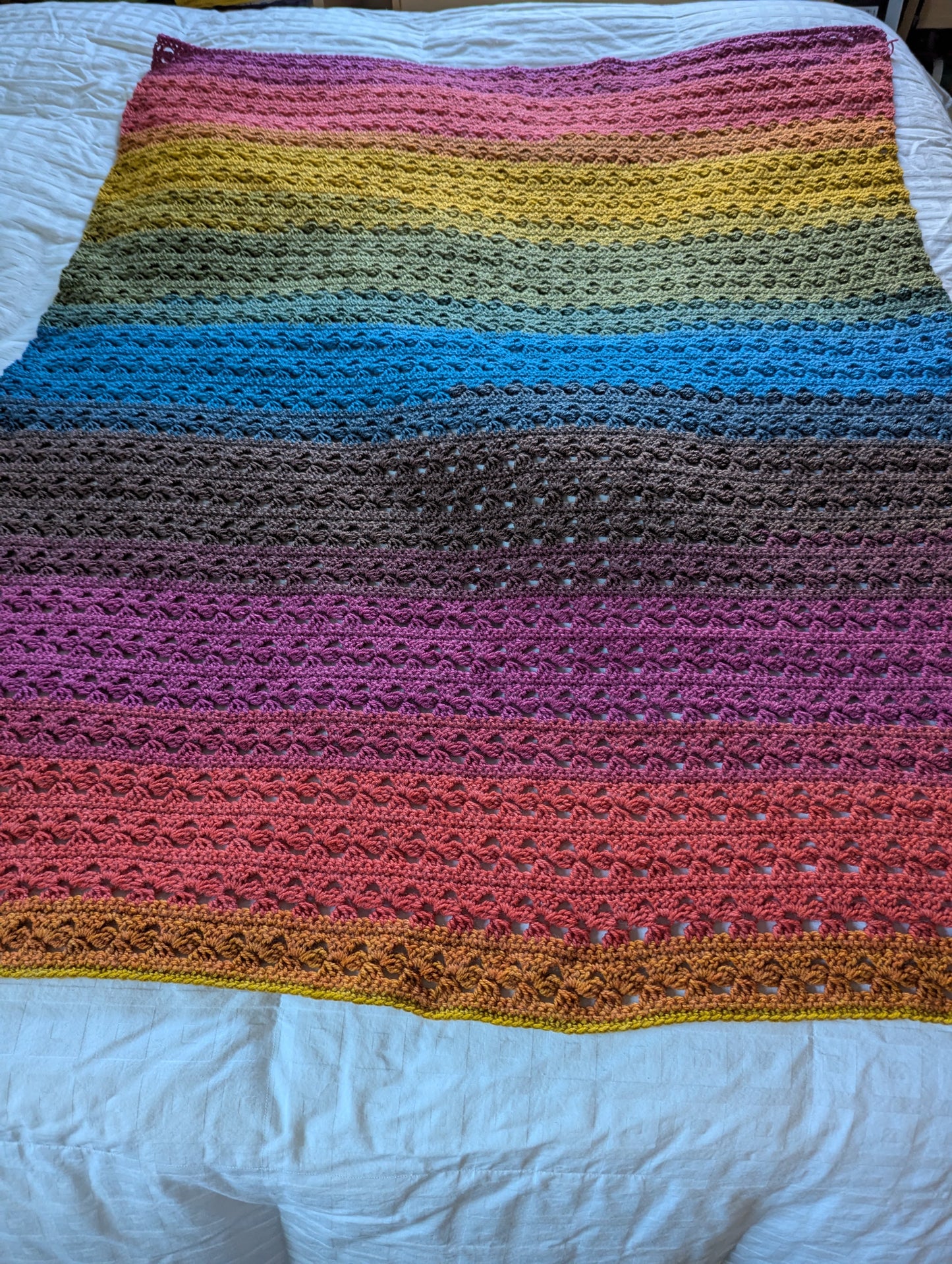 Multi-Colored Lap Blanket