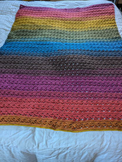 Multi-Colored Lap Blanket
