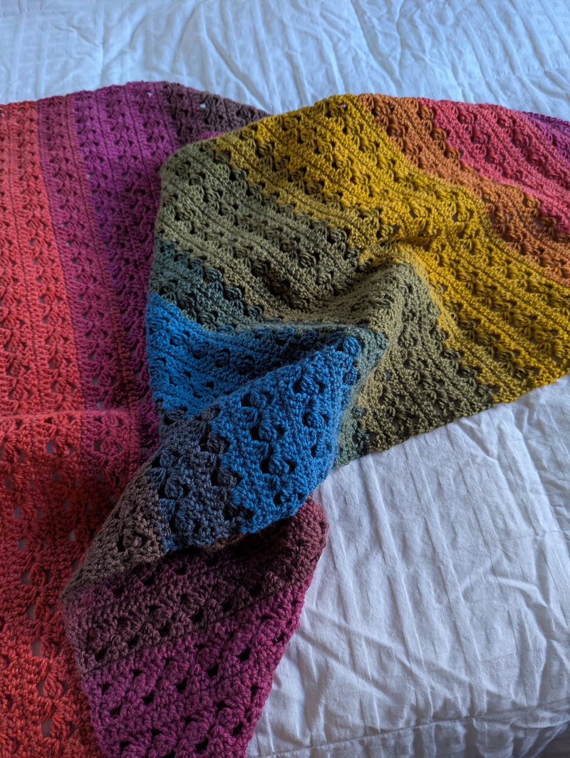 Multi-Colored Lap Blanket
