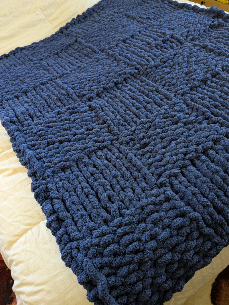 Hand Knit Lap Blanket