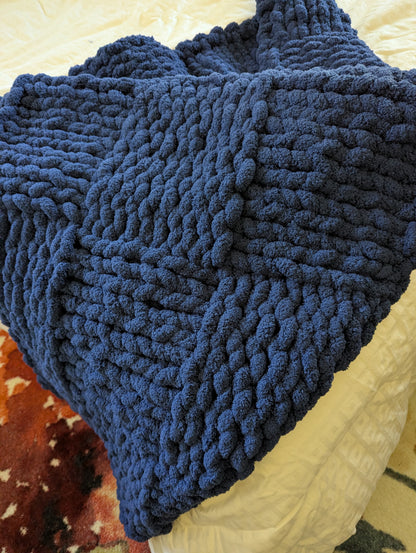 Hand Knit Lap Blanket