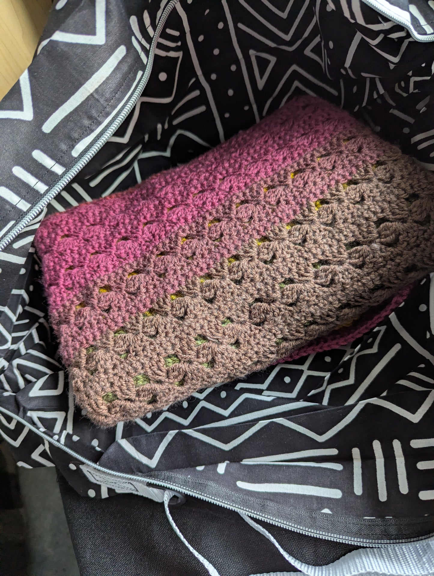 Black Print - Collapsible Bag